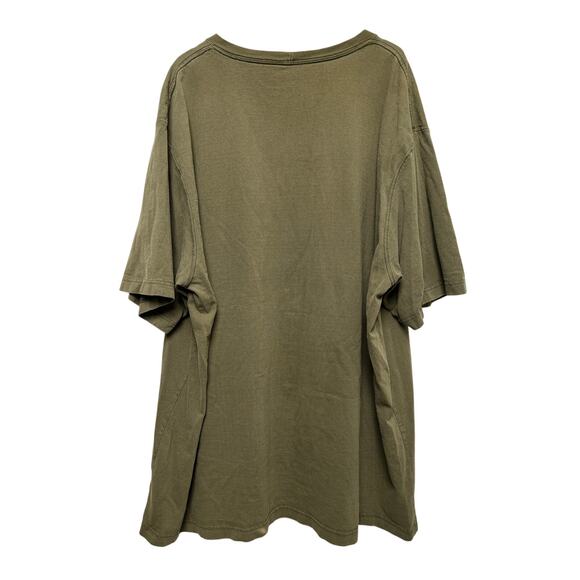 Carhartt Force Distressed Military Green T-Shirt 3XL - Picture 2 of 7